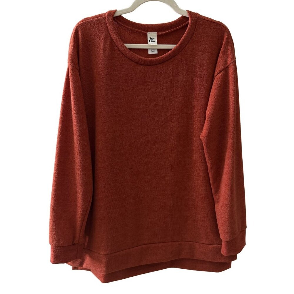 Sew In Love Rust Sweatshirt - Size L